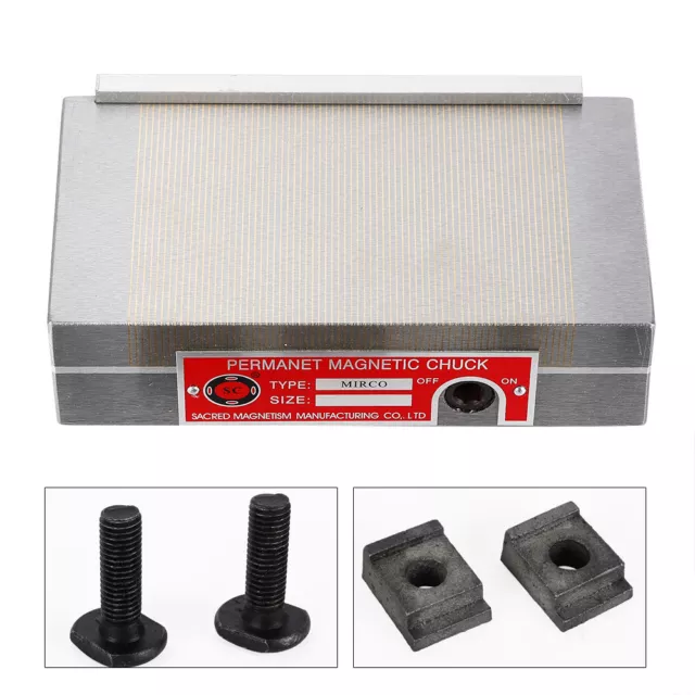 Rectangular Standard Permanent Magnetic Chuck Surface Grinder Magnetic 4"X7"