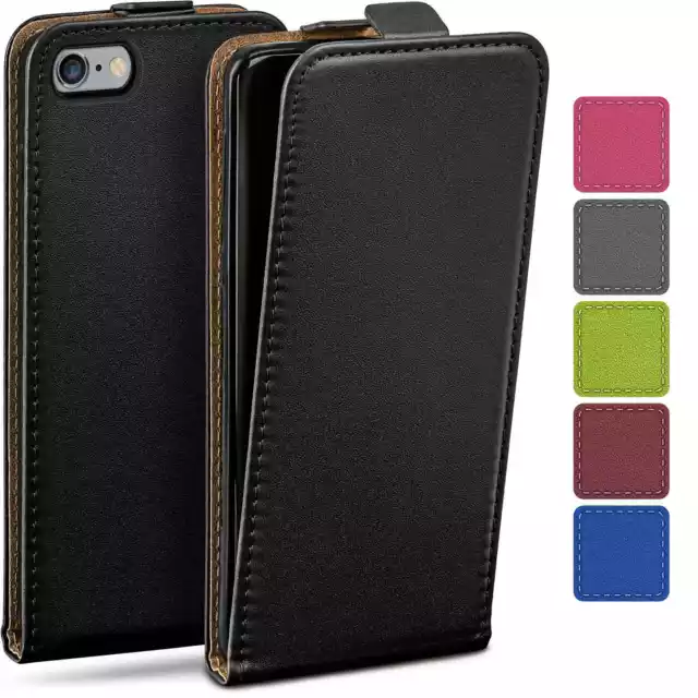 Hülle für Apple iPhone 6s Flip Case Klapp Handy Tasche 360 Grad Etui Schutzhülle