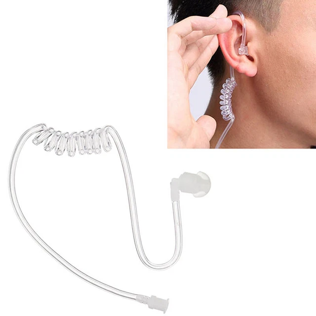 Surveillance Security Acoustic Tube Ear Bud For Walkie Talkie Earphone EarpiS^Z0