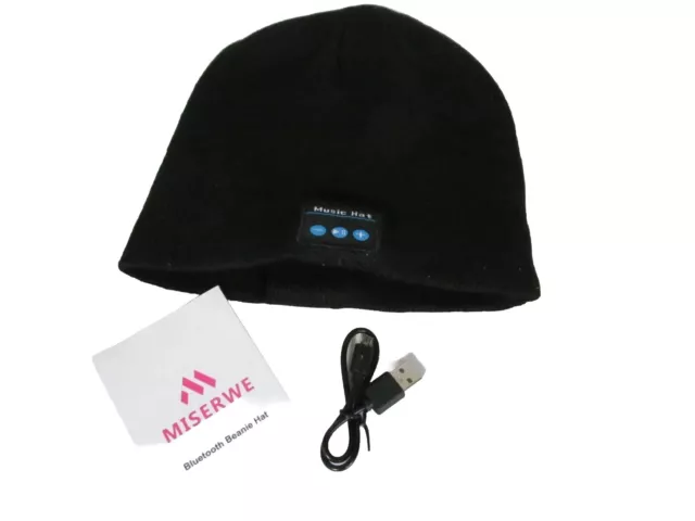 Bluetooth Music Warm Beanie Hat Wireless Cap Headset Headphone Speaker Mic