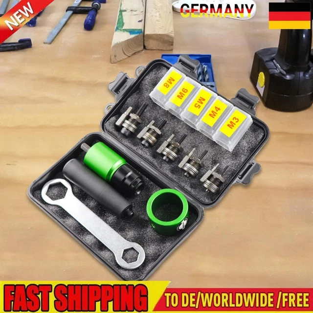 Electric Rivet Gun Self-Lock Pneumatic Rivet Nut Guns Hand Wrench Accessories