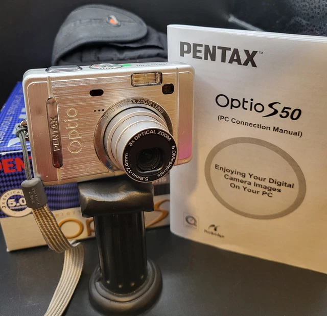 PENTAX ペンタックス　Optio S50 SDカード付 SDカード付き ペンタックス OPTIO S50 オールドコンデジ 完動品