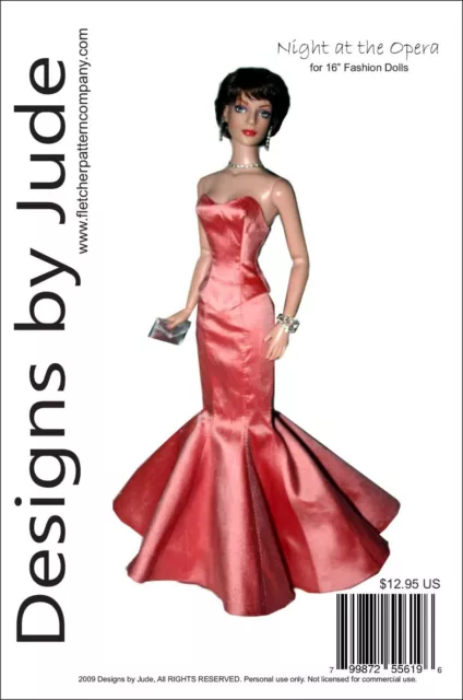 Opera Doll Sewing Pattern 16" Tyler Wentworth Tonner