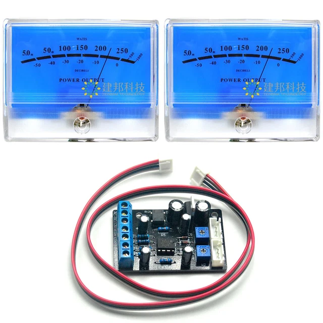 Kit 2 VU-mètres DB + 1 Circuit TA7318P – Style Rétro Pour Ampli Audio