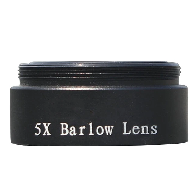 Objetivo Barlow 5X para cada rosca M28X0.6 1,25 telescopio ocular astronomía D8E6
