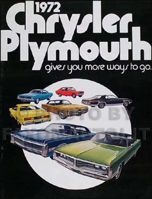 1972 Chrysler Color Sales Catalog 72 Imperial New Yorker Newport Town n Country