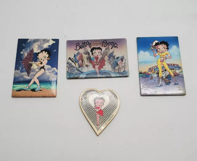 Lot of 4 Small Vintage Fridge Magnets Betty Boop 1994 1997  Ata Boy Inc.