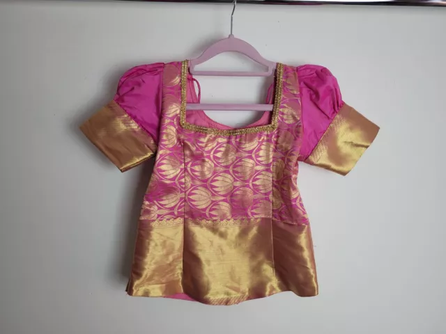 Girls Partywear Blouse Indian Choli Age 7 to 8 2