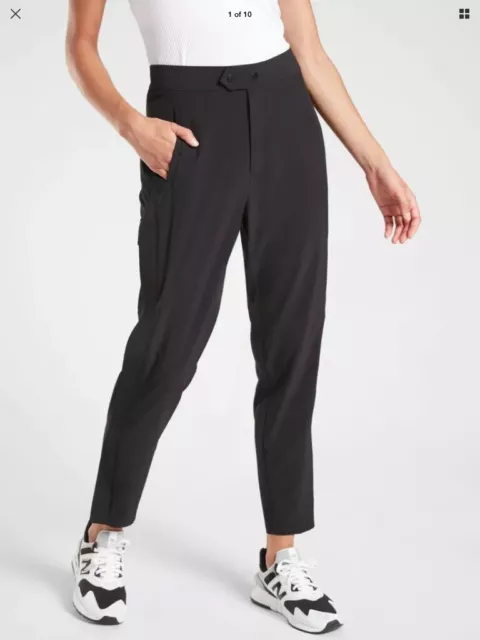 New With Tags Athleta Uptown Ankle Pants Black Size 0