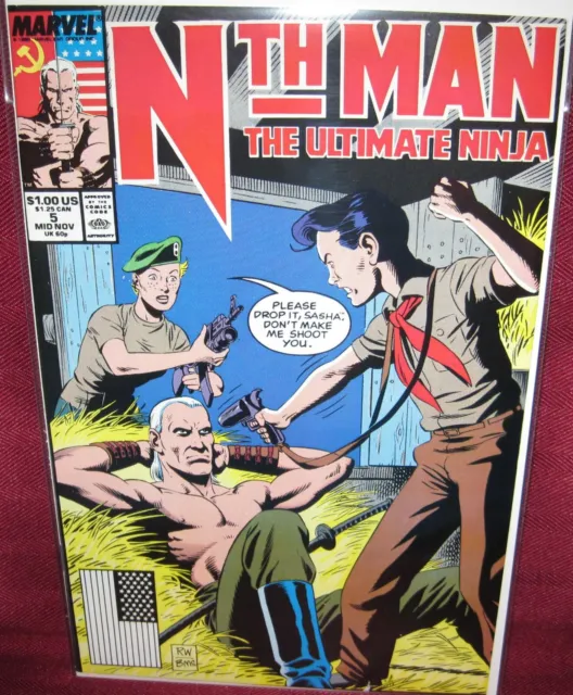 Nth Man The Ultimate Ninja #5 Marvel Comic 1989 Vf