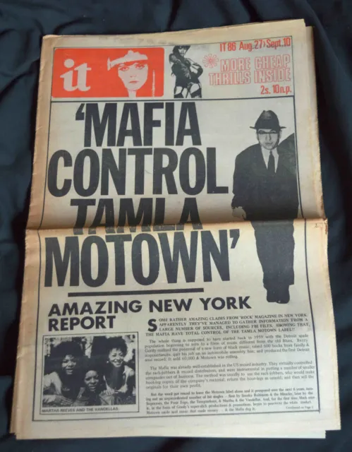 International Times, IT No 86,  Aug 27-Sept 10 1970, Underground Newspaper