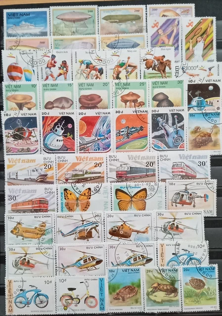 Briefmarken Sammlung Vietnam, gestempelt, 6