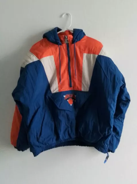 NY Knicks Starter Pullover Jacket Puffer Vintage 90's size Large NY Knicks Starter Pullover Jacket Puffer Vintage 90's size Large