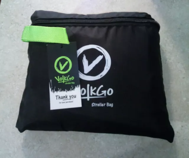 VolkGo Stroller Travel Bag Large Ideal Air Travel Gate Check Bag Double Stroller