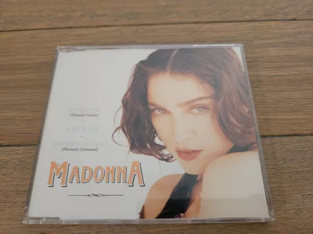 CD SINGLE MADONNA - Cherish / Supernatural (Rare 80s 90s 1989)