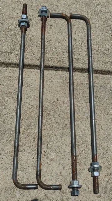concrete bent anchor bolts 3/4 x 30"  ( Lot of 4)