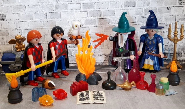 Playmobil Harry Potter figure Hedwig Owl & Wand-a Hogwarts Wizard Magic