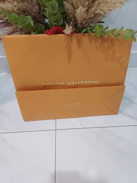 Louis Vuitton LV luxury French orange Limited Edition  gift carry bag