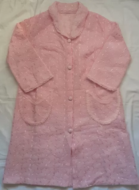 VESTAGLIA DONNA VINTAGE Anni 60 70 Trapuntato Goffrato Tg.46 EUR