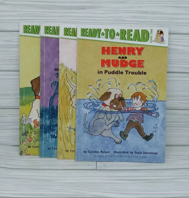 Henry and Mudge Books  Ready To Read, Level 2 Lot of 4