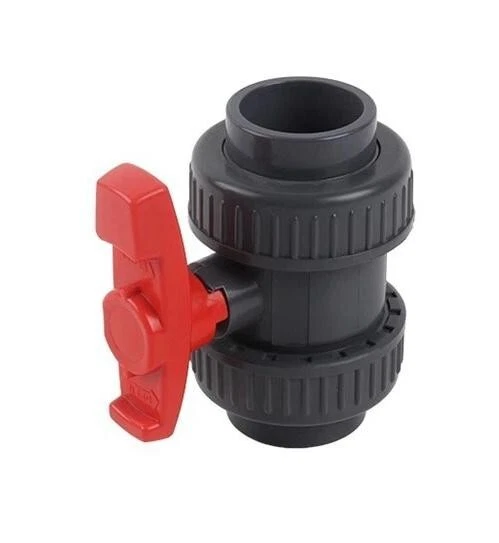 Valvola A Sfera In PVC Bighiera Filettata F/F 1"1/2 - Astore - Per Irrigazione E Piscina - Foto 2