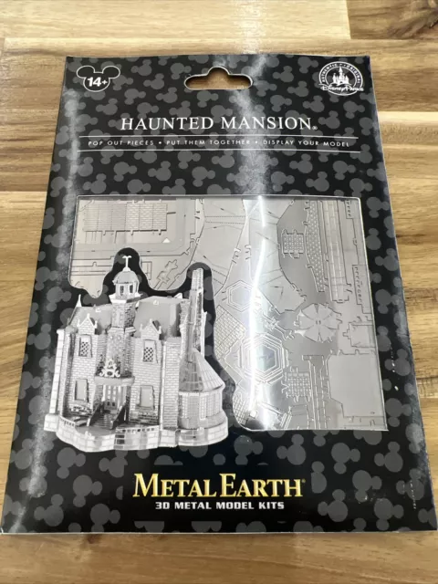 NEW Disney Parks HAUNTED MANSION Puzzle 3D Model Kit Metal Earth Retired