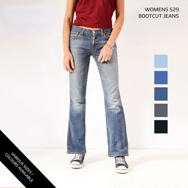 LEVIS 529 JEANS Denim Bootcut Jambe Levi Divers 26 27 28 29 30 31