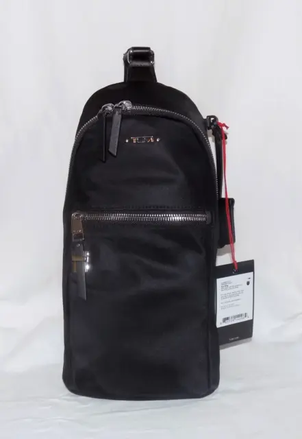 Tumi Voyageur "Ann / Anna" Black Nylon Sling-Style One-Strap Crossbody Bag NWT