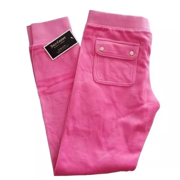 Juicy Couture womens pants Fragant Rose Logo Vlr Glam Ring Zuma Slim Leg Size XS 2