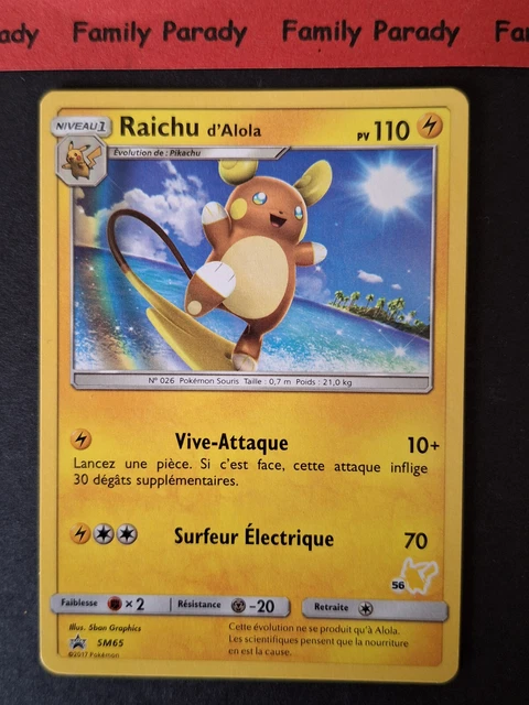 Raichu SM65 Promo Académie de Combat 2020 56/60 Carte Pokemon Français