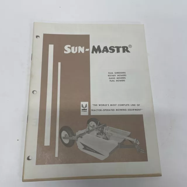 Sun-Master Mowers Brochure / Spec Manual Flail Rotary Gang Titan Imperial