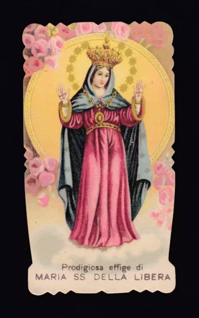 Santino Madonna - Maria Ss. Della Libera - Image Pieuse Holycard Andachtsbild