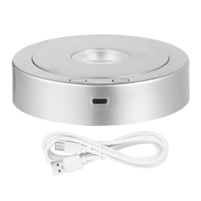 8 luces modisplay base iluminada base giratoria para cristales