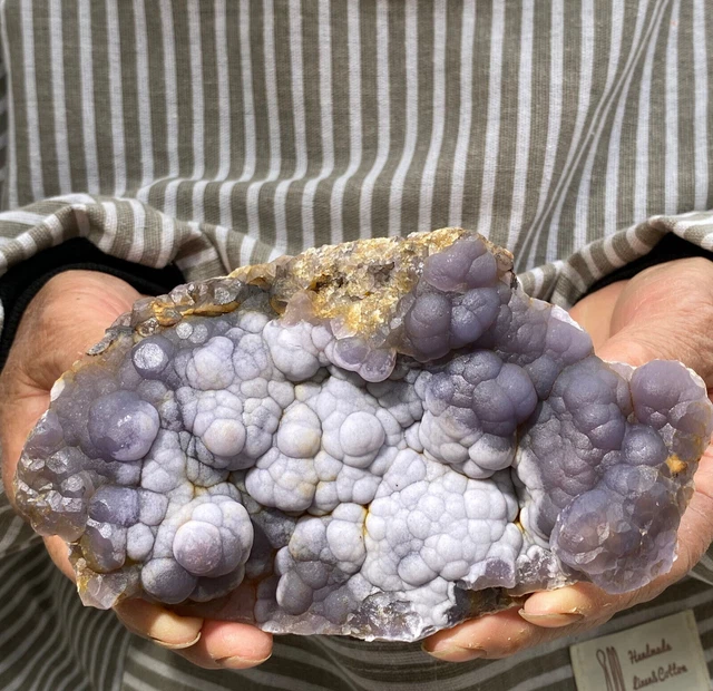 535g Translucent Blue Fluorite Stalactiform After Anhydrite Mineral Peru 3