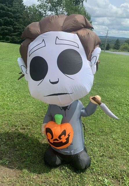 Airblown Inflatable HALLOWEEN 2 MICHAEL MYERS 5” tall lighted Used With Box