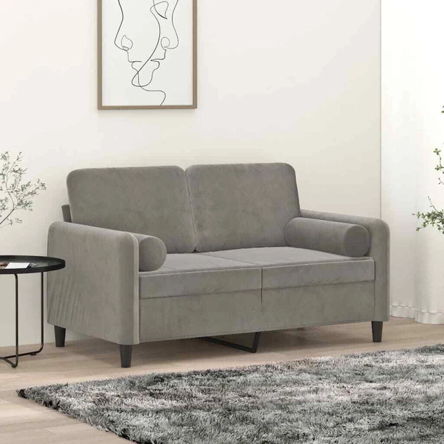 Sofa Sectional Couch with Pillows and Cushions for Living Room Velvet vidaXL