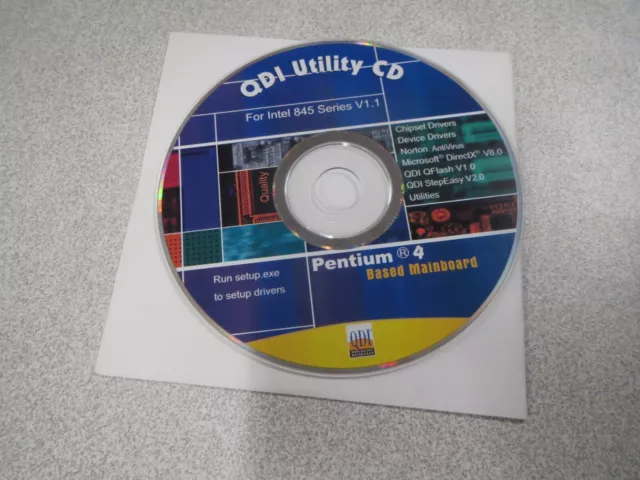 Ca432 Cd Qdi Utility Cd For Intel 845 Series V1.1 Run Setup.exe Pentium 4 Based