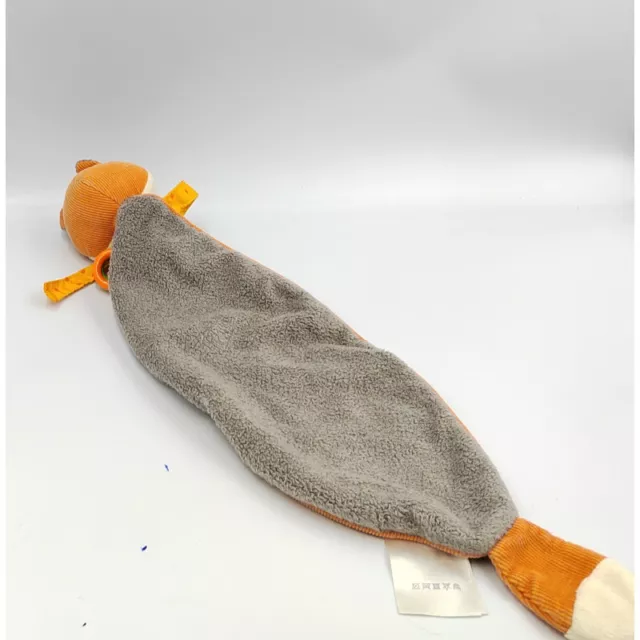 Doudou plat renard orange vert gris HABA - 26034 2