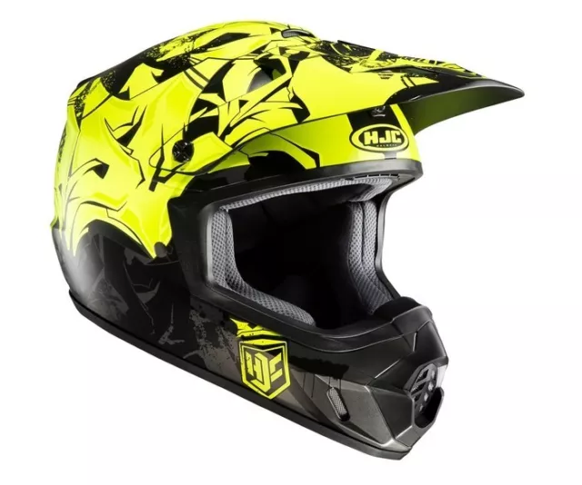 Casco Helm Casque Helmet HJC CS-MX II 2 GRAFFED GIALLO XXL