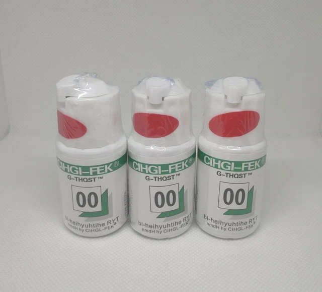 12 Bottles Dental Gingival Retraction Cords Plain Knitted Cotton Cord Packing 00