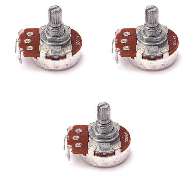 Set 3 Potentiomètre D'ampli Potentiomètre À Tige Courte Guitare