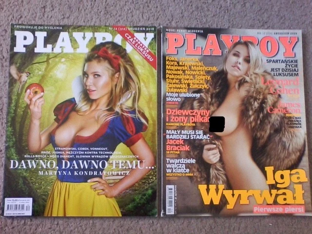 MEN'S MAGAZINE LOT: Polish Playboy featuring Iga (Eva) Wyrwal and