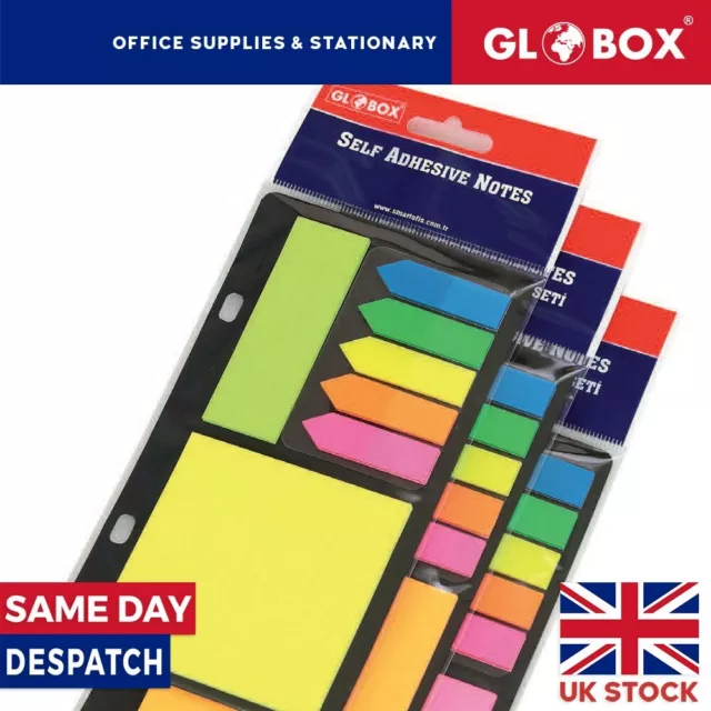 Sticky Memo Notes Index Page Bookmarks Self Adhesive Note Set