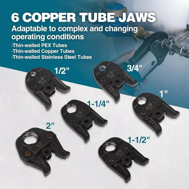 New Zupper Standard For Copper Pro Press Jaw Crimping Jaw. Press Tool Jaws Only.