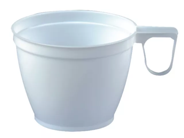 60 Kaffeetassen Plastik 180 ml weiß Kaffeebecher Einweg Tassen