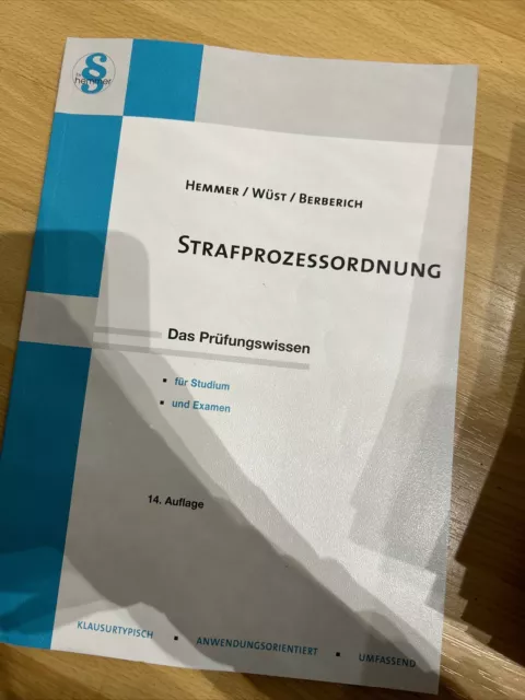 Strafprozessordnung (StPO) Karl-Edmund Hemmer (u. a.) Taschenbuch Deutsch 2021