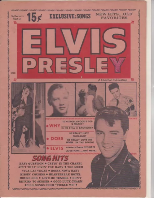 1965 Revista Elvis Presley Songs And Stars Charlton Enorme Colección