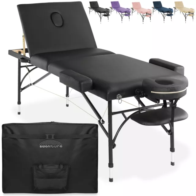 Portable Massage Table - Tri-Fold Aluminum Legs with Carrying Case