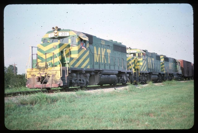 Original Rail Slide - MKT Missouri Kansas Texas 201+ Houston TX 8-21-1975