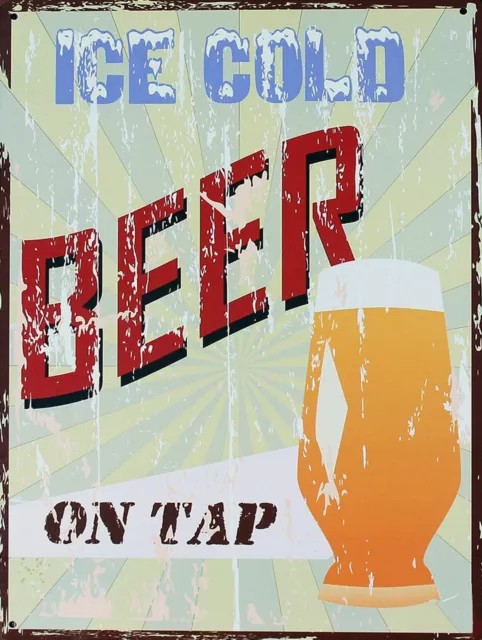 Metal Tin Signs Vintage Retro Pub Home Bar Man Cave Garage Shed Beer Sign